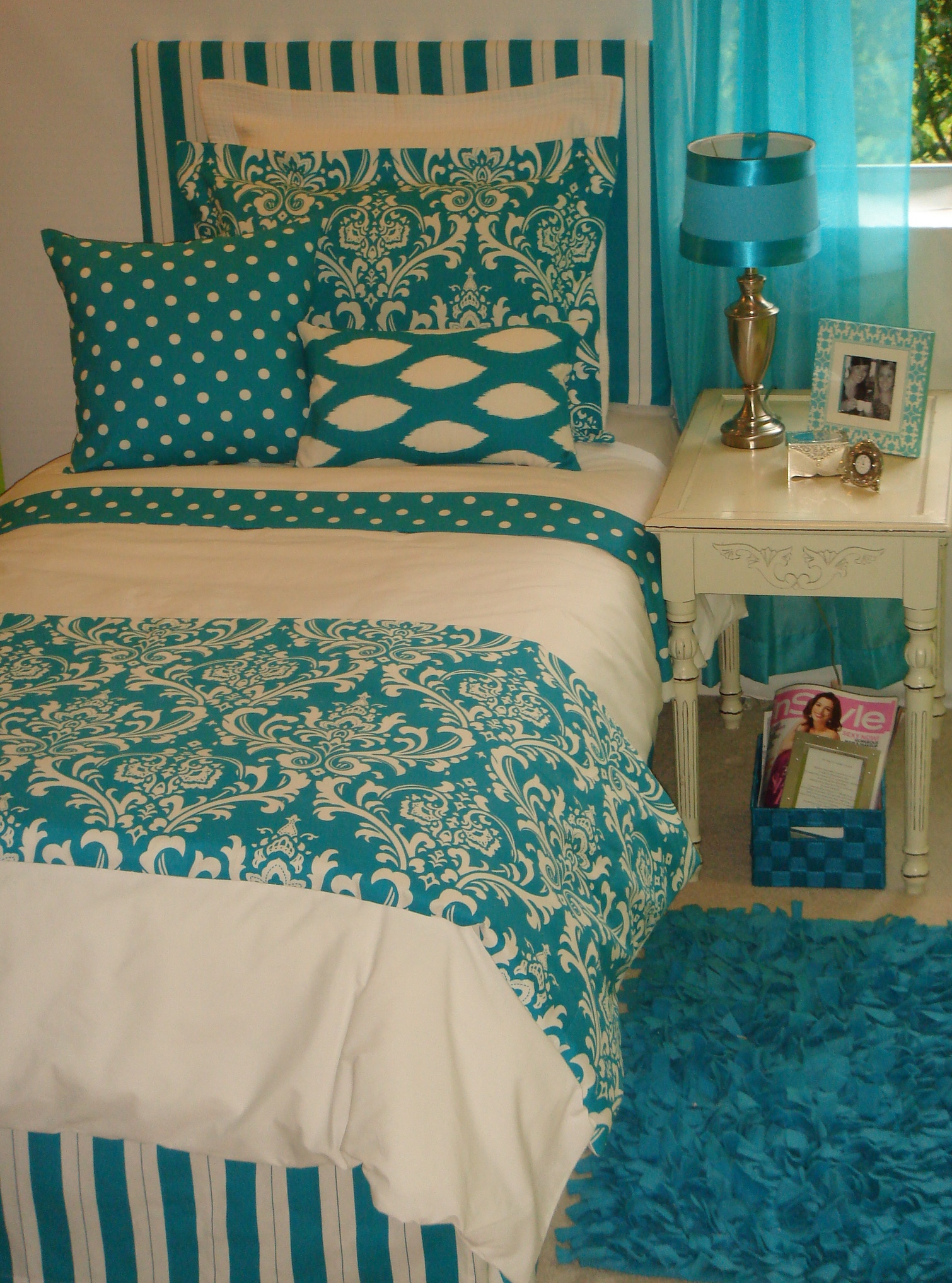 Turquoise Dorm Room Bedding