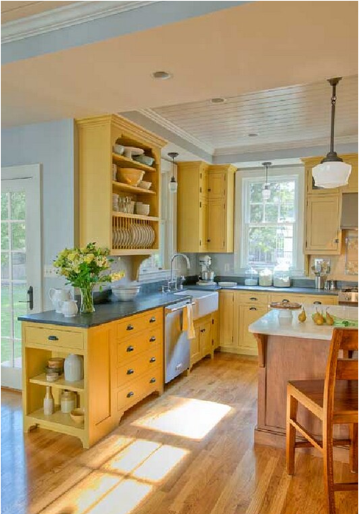 Yellow Country Kitchen Designs Ideas