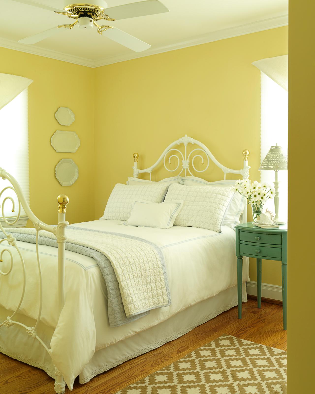 Yellow Bedroom Trim