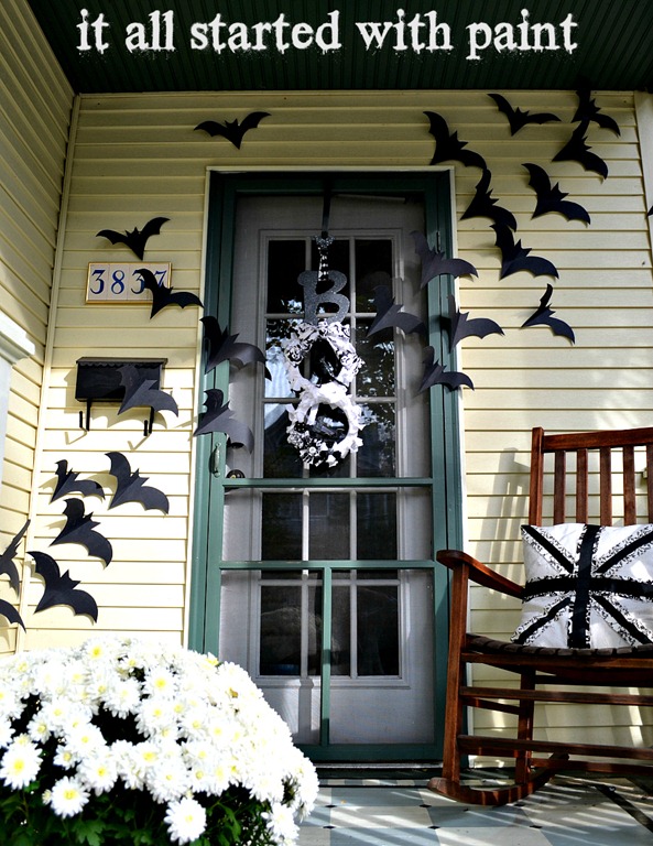 Bat Halloween Door Decoration