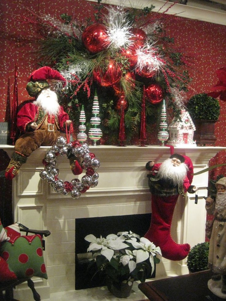 Beautiful Christmas Fireplace Mantel Ideas