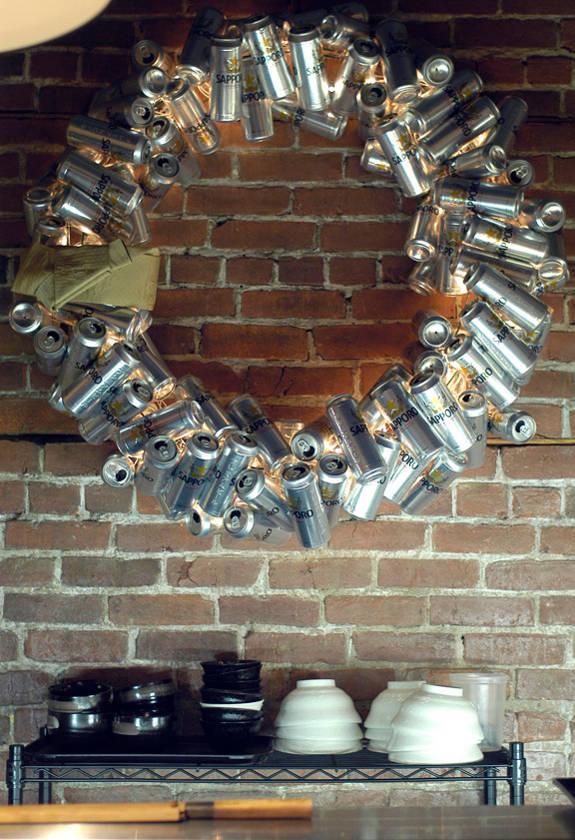 Beer Can Christmas Wreath