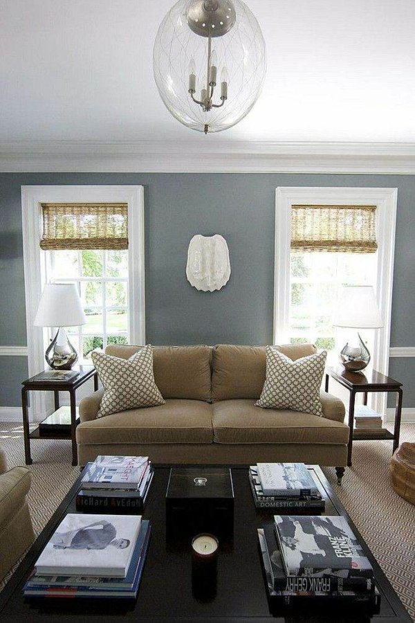 Blue and Tan Living Room Color Scheme