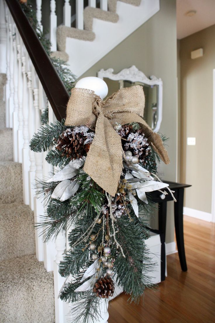Christmas Decorations with Burlap