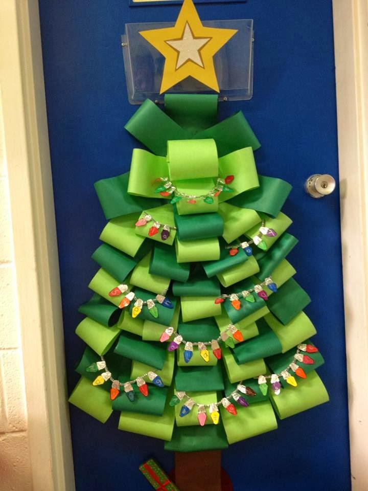 Christmas Tree Classroom Door Decoration Ideas
