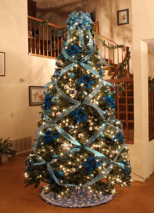 Christmas Tree with Ribbon Ideas