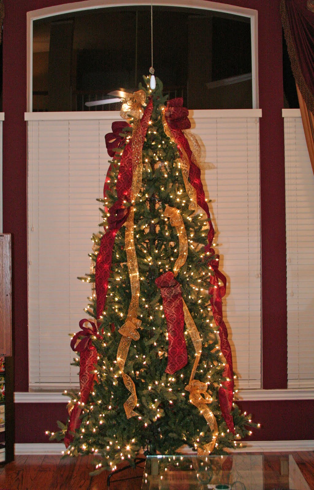 Christmas Trees with Ribbon