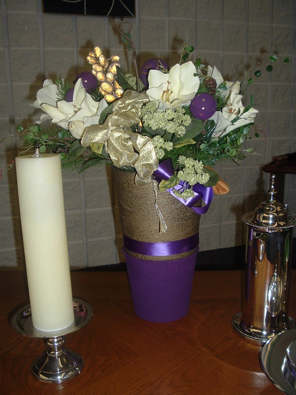 Church Sanctuary Flower Arrangements