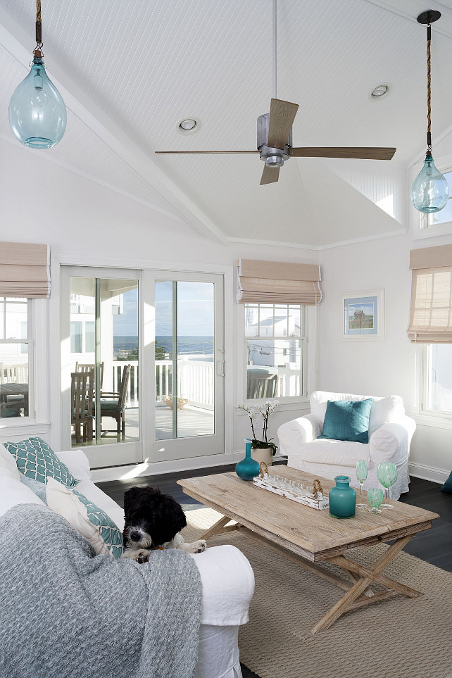 Coastal Beach House Living Room