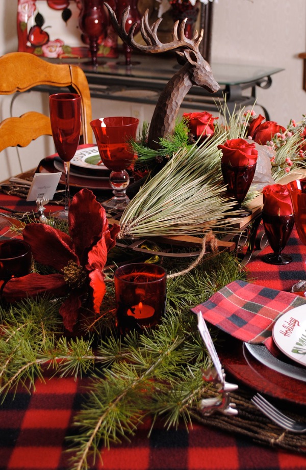 Country Christmas Table Decorating Ideas