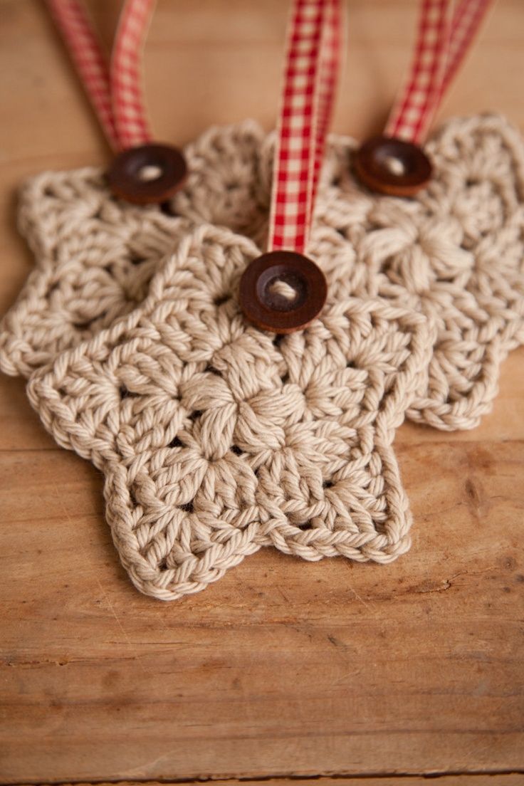 Crochet Star Christmas Ornaments