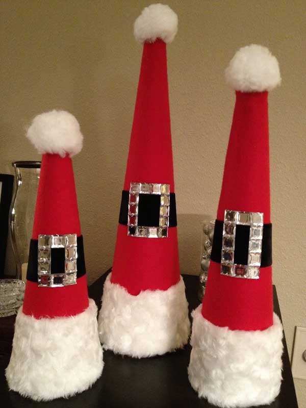 DIY Christmas Decoration Santa Hat