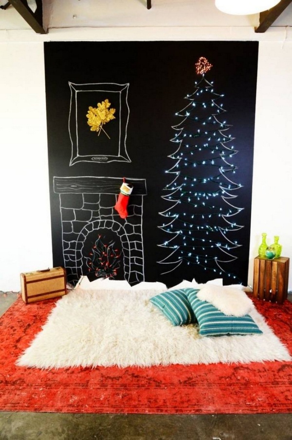 DIY Wall Christmas Tree Decor Ideas