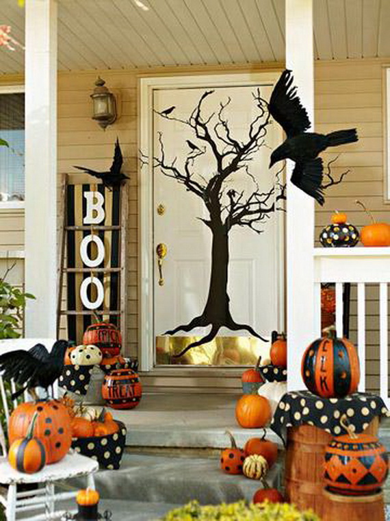 Fall Front Porch Halloween Idea