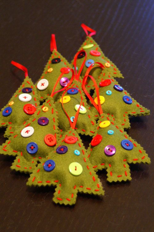 Felt Christmas Ornament Tree Ideas