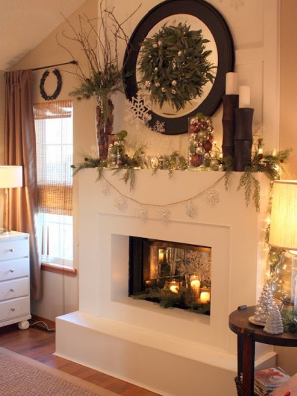 Fireplace Christmas Decorating ideas