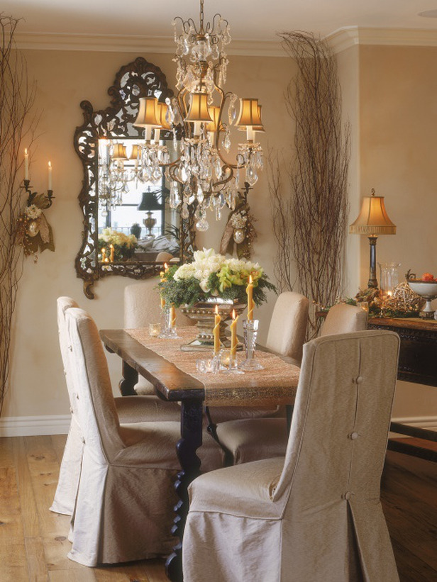 French Country Dining Room Table Christmas