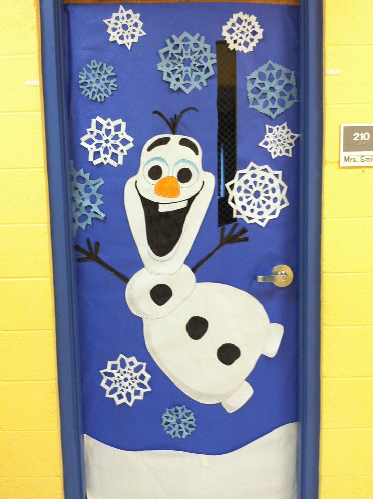 Frozen Christmas Door Decorations