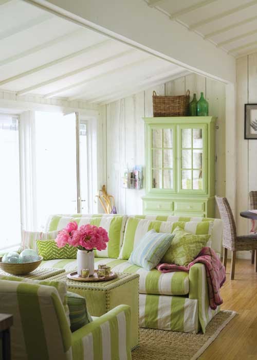 Green Cottage Living Room