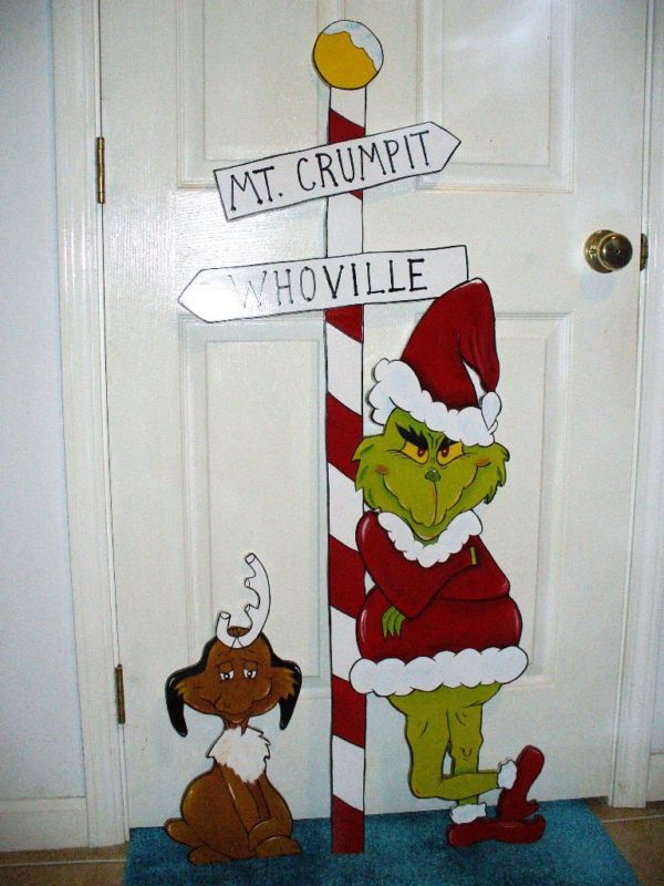 Grinch Christmas Door Decorations