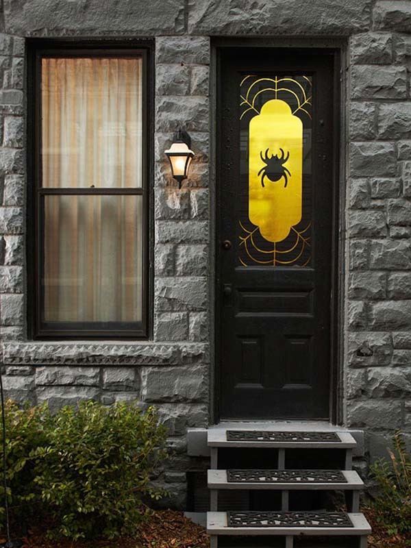 Halloween Spiders for Front Door Decorations