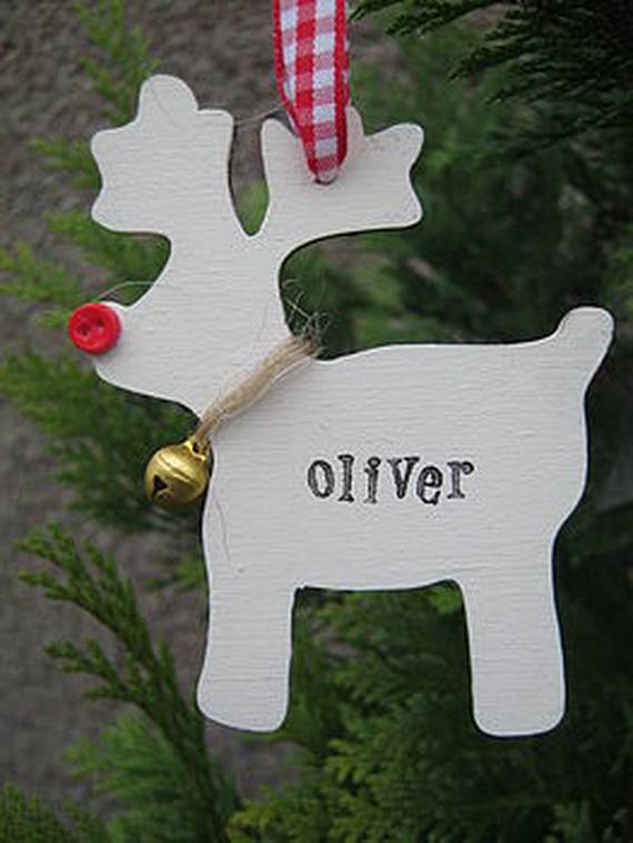 Handmade Wooden Christmas Reindeer Decorations