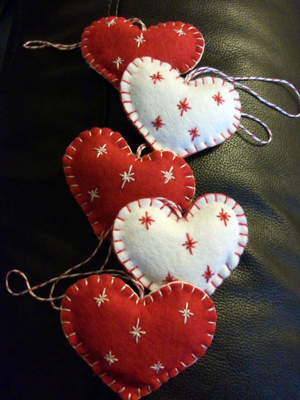 Heart Felt Christmas Ornaments