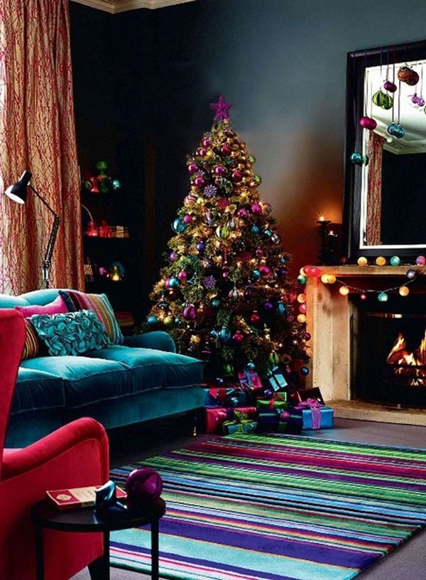 Jewel Tones Christmas Tree Decorations