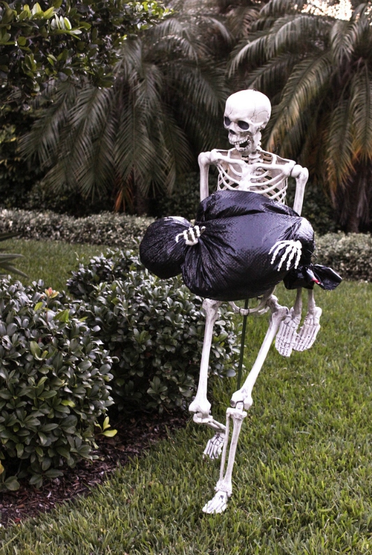 Lawn Skeleton Decor Halloween DIY