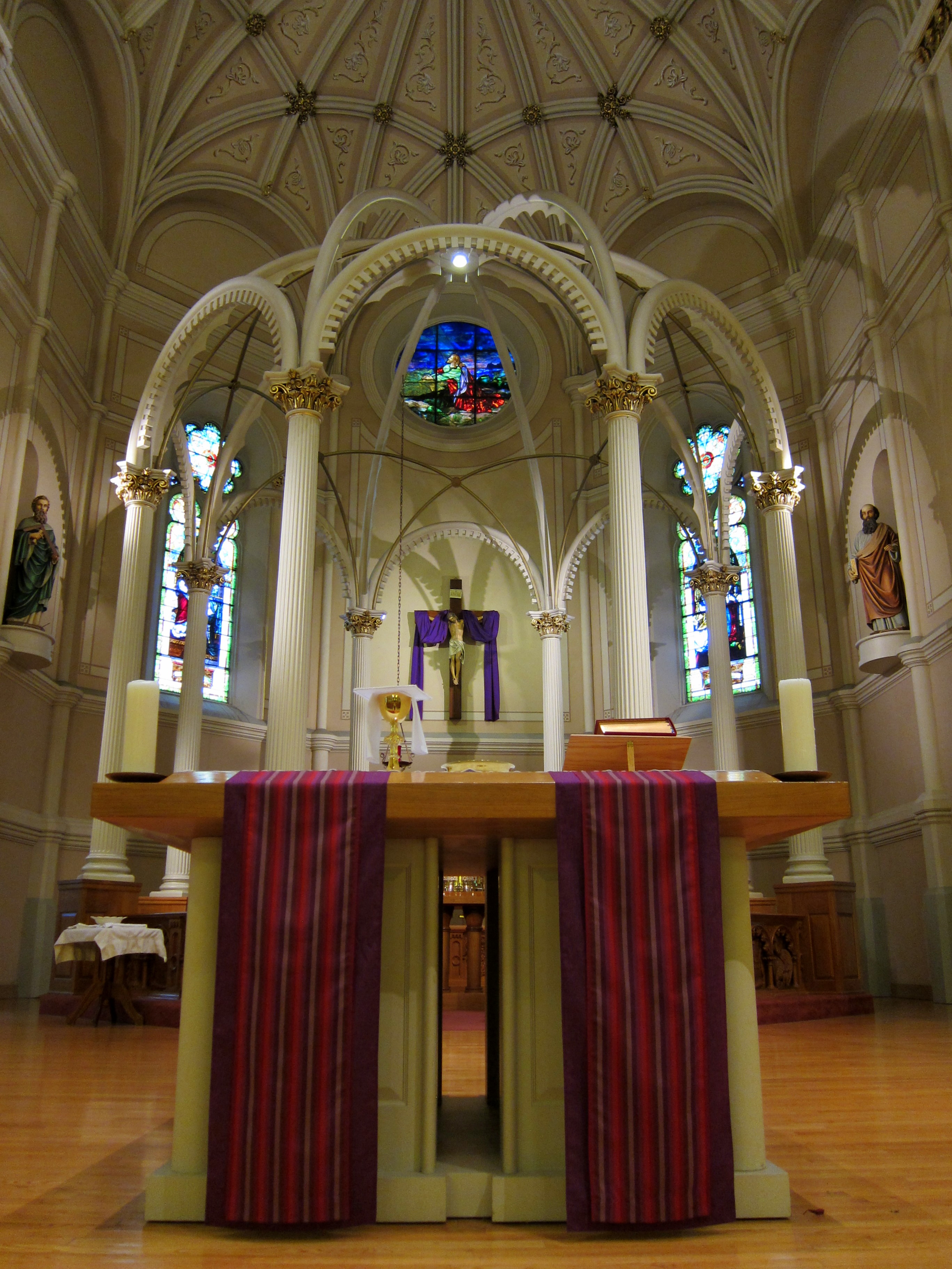 Lent Decorations for Church Sanctuary