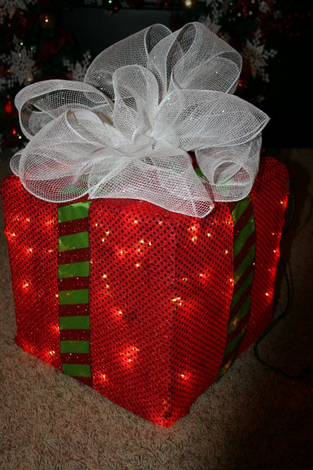 Lighted Christmas Boxes Decoration