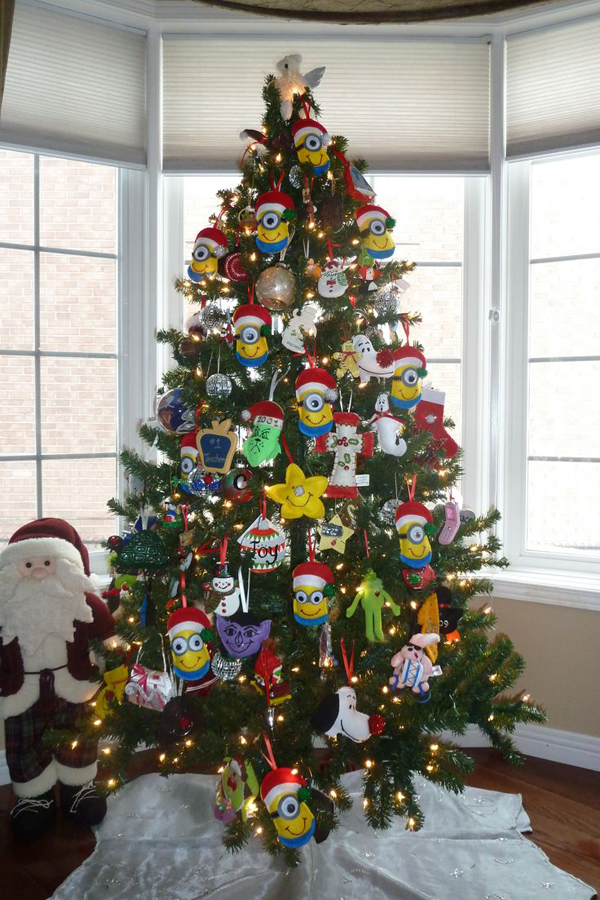 Minion Theme Office Christmas Tree Decorations