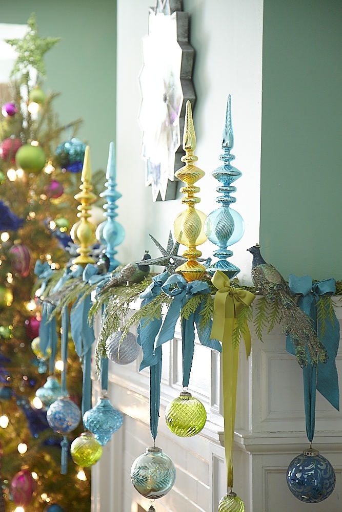 Ornaments Hanging From Ribbon