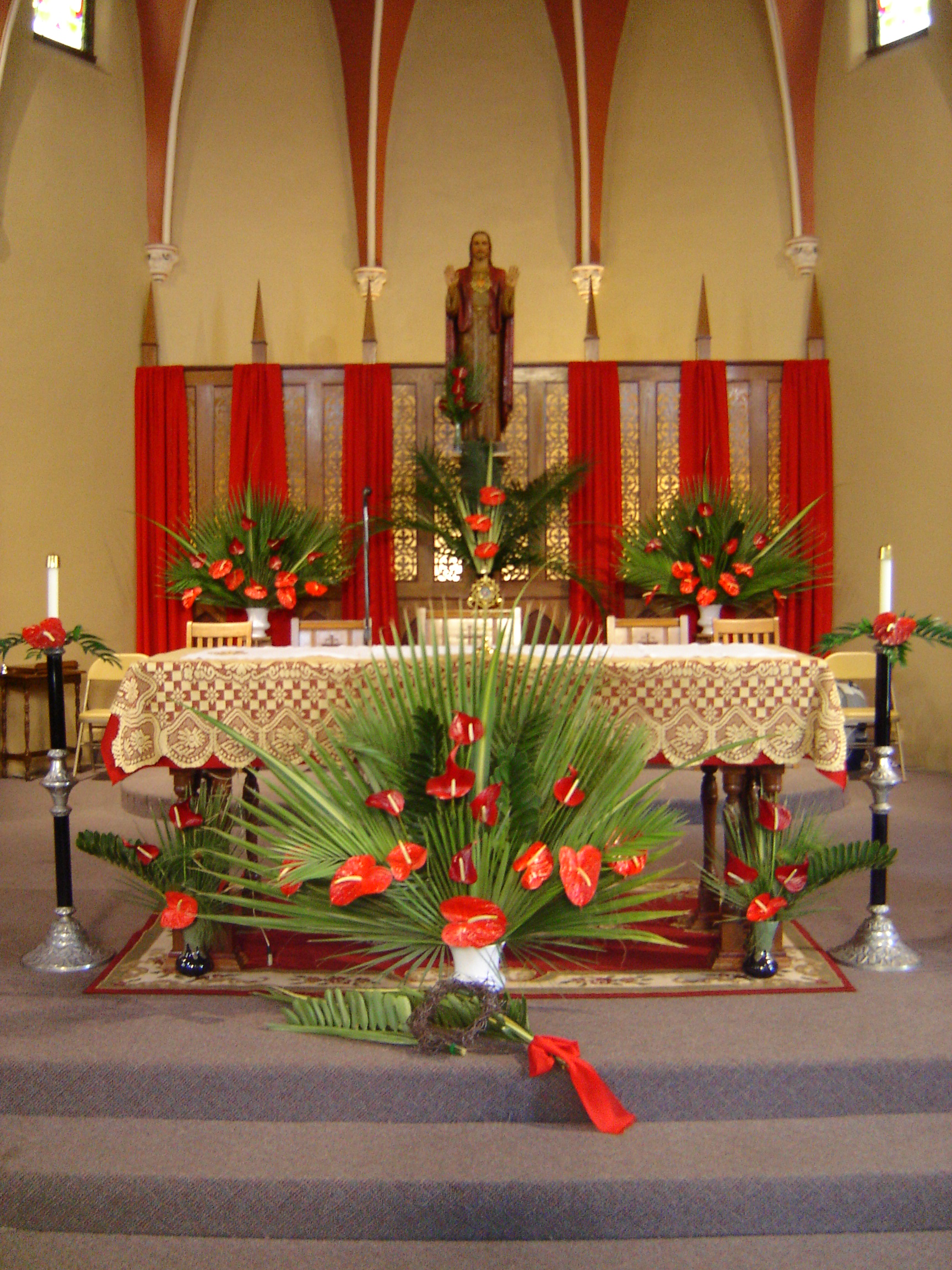 Palm Sunday Decorations Church