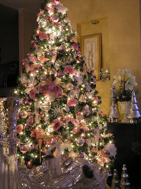 Pink Decorated Christmas Tree
