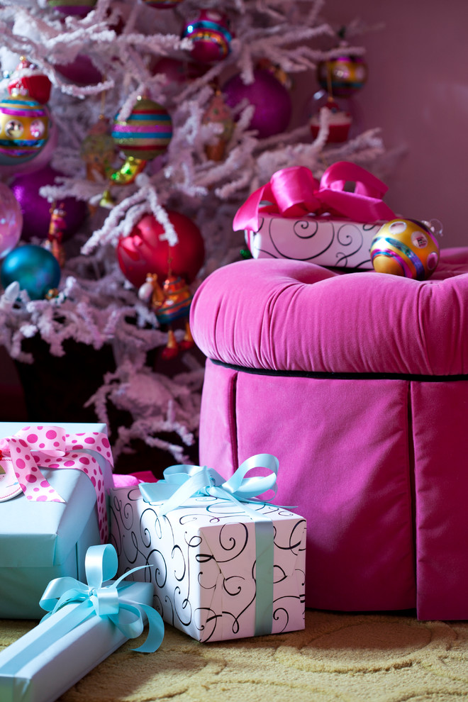 Pink and Blue Christmas Decorations