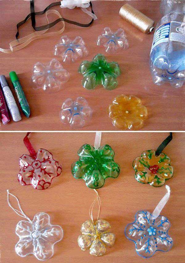 Plastic Bottle Christmas Ornaments