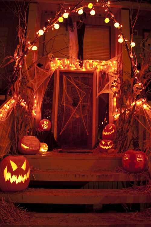 Porch Halloween Decorations & Lights
