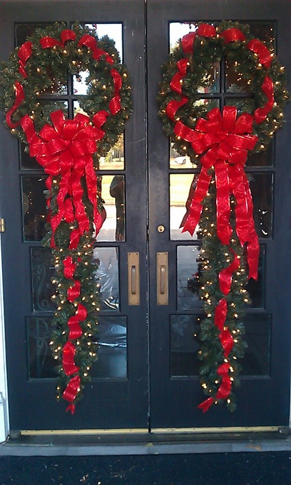 Red Front Door Christmas Wreath