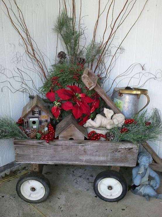 Rustic Outdoor Christmas Decorating Ideas