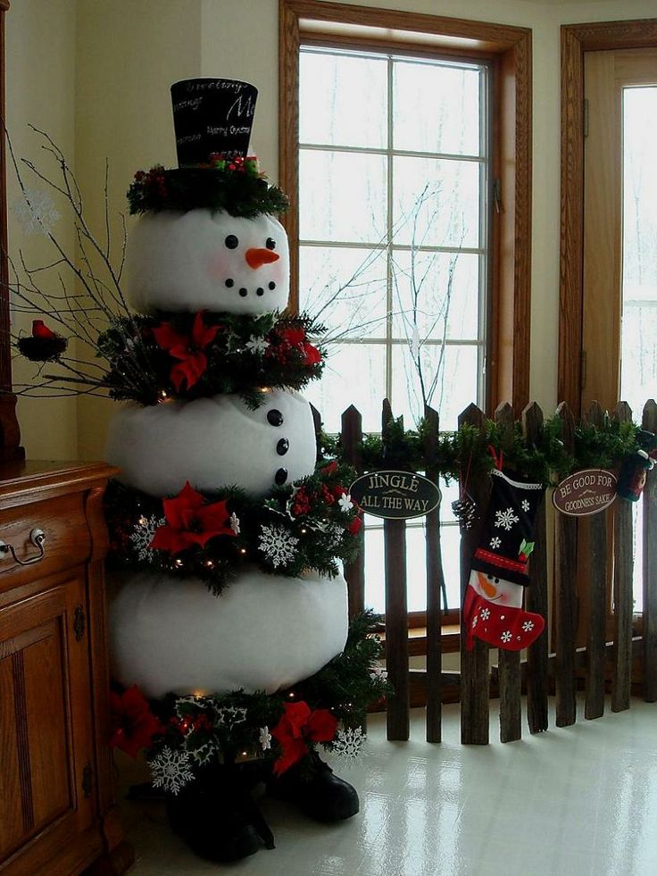 Snowman Christmas Tree Instructions