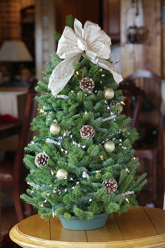 Tabletop Christmas Trees Decorating Ideas