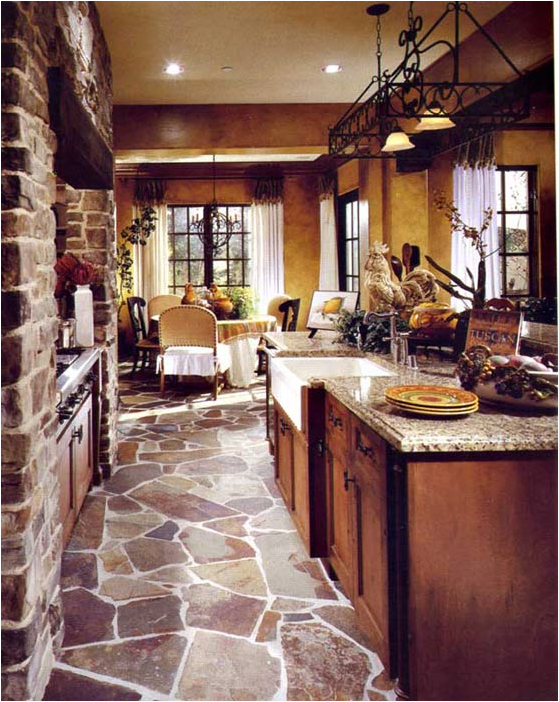 Tuscan Kitchen Floor Ideas