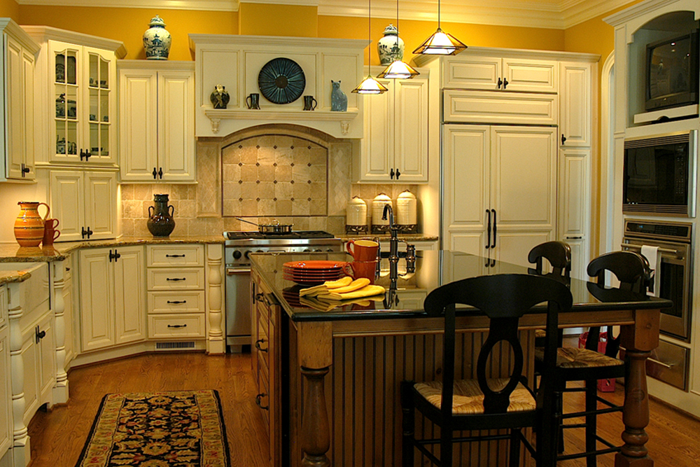 Tuscan Kitchen Yellow High Point Interior Design