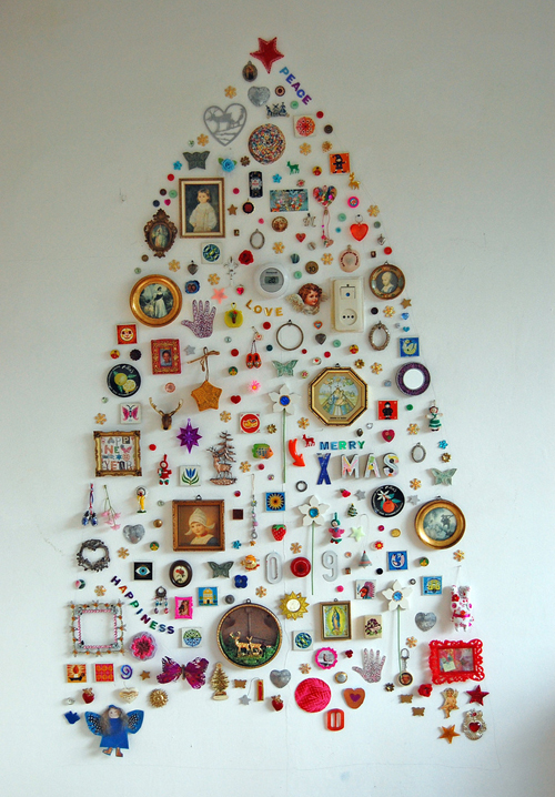 Wall Christmas Tree Decorations Idea