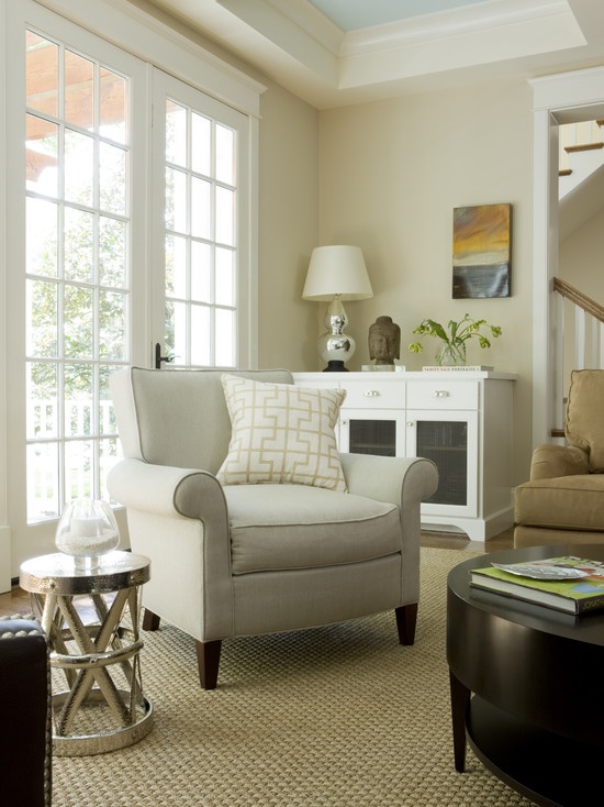 beige-color-paint-living-room