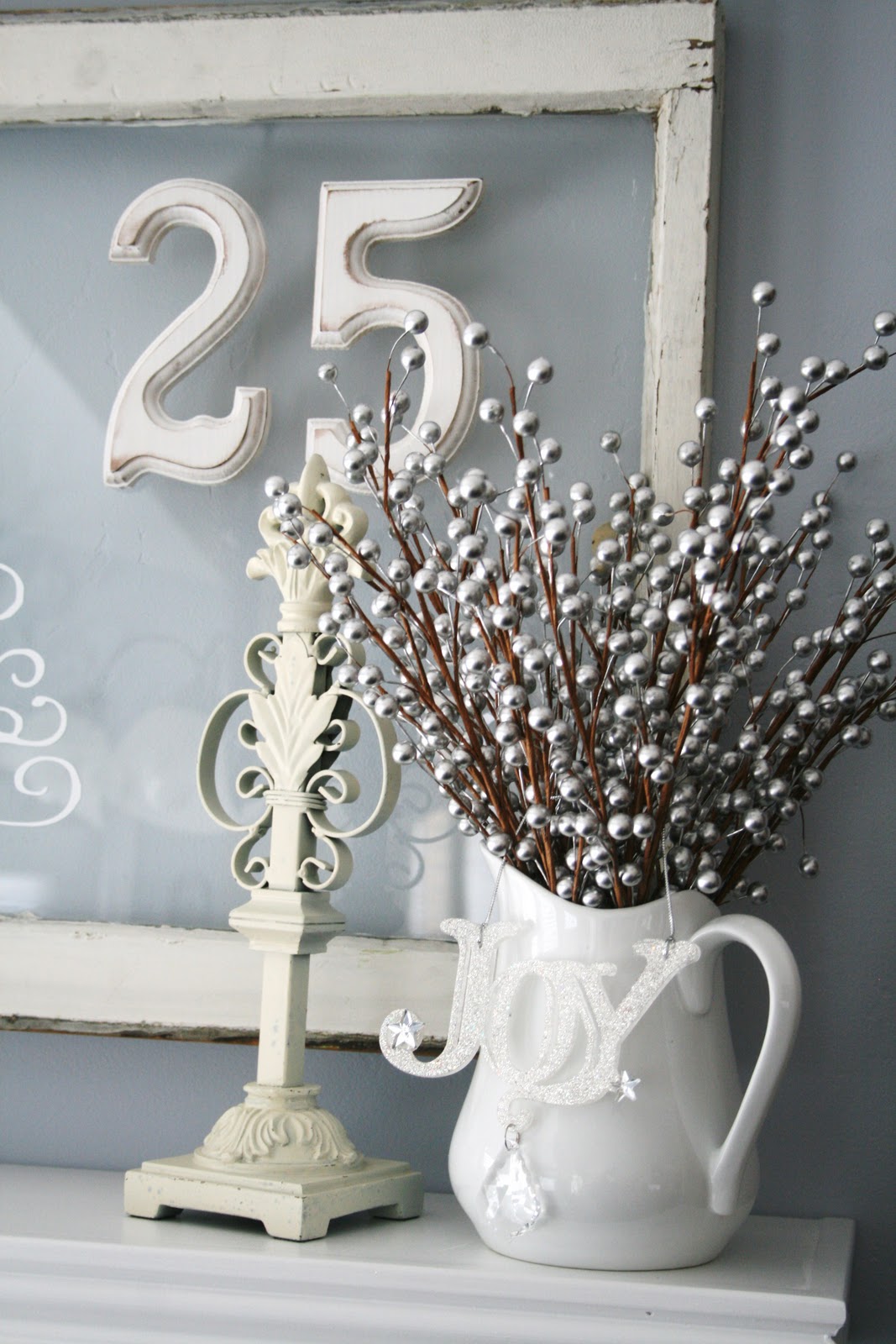 Blue White and Silver Christmas Decorating Ideas