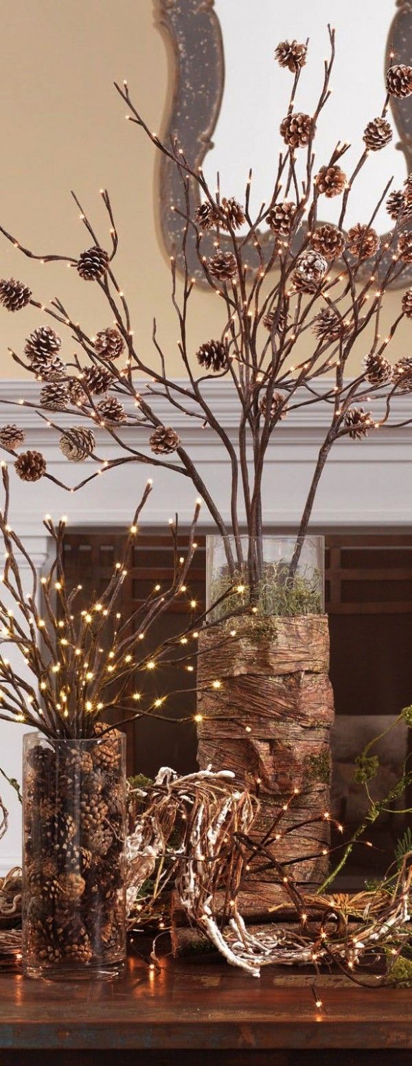 Christmas Decorating with Pine Branches