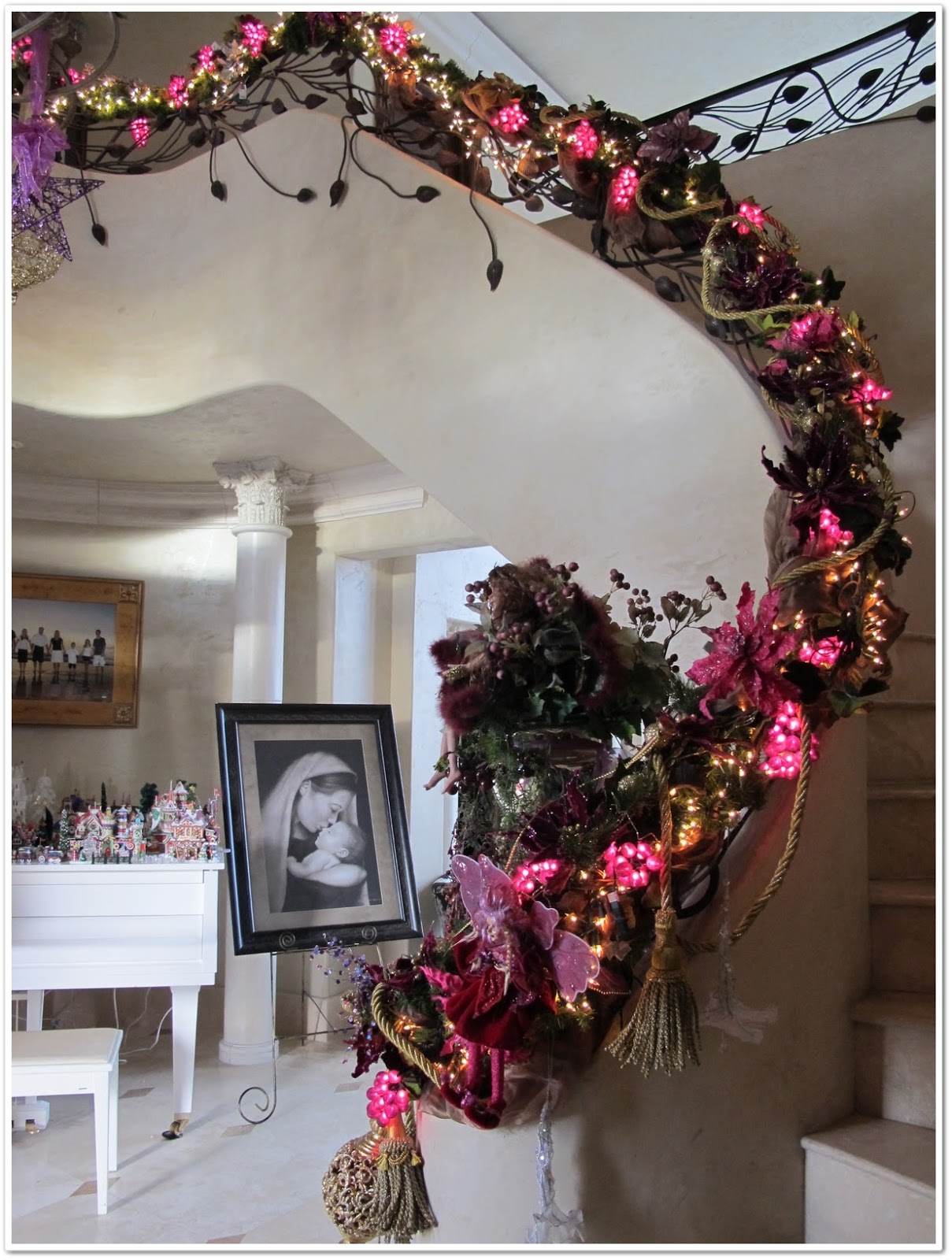 Christmas Decorations Staircase Banister
