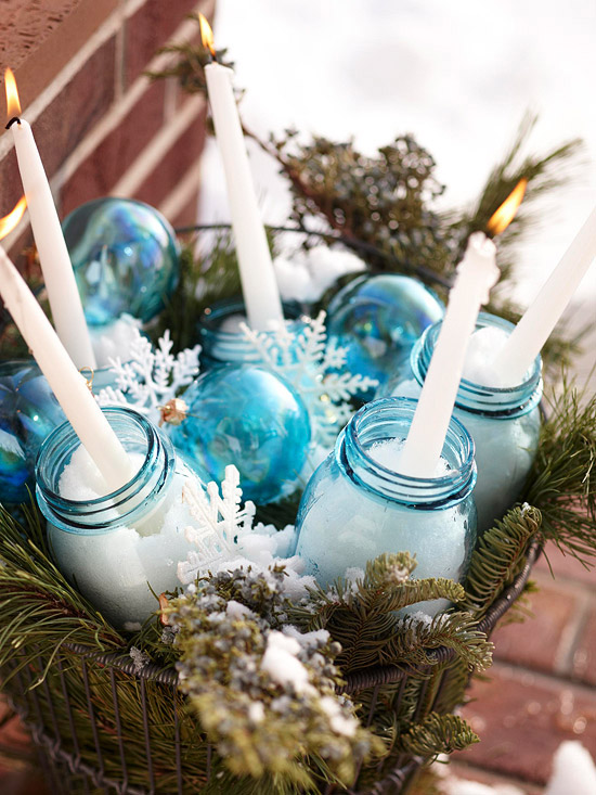 Christmas Glass Jar Decorating Ideas